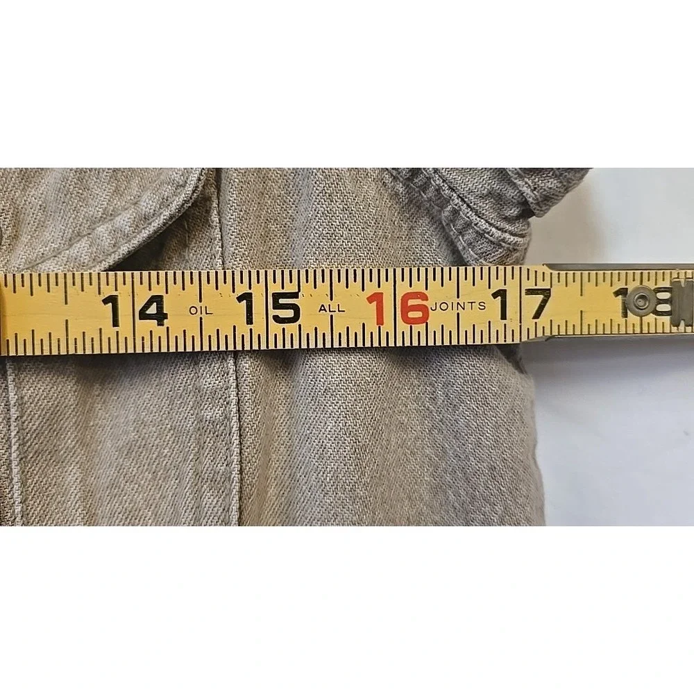 Newport News Jeanology Denim Women's Dress 8 Midi Cottagecore Quiet Luxury - Picture 6 of 14